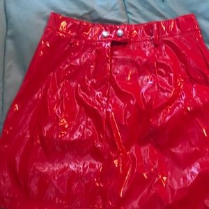 Red skirt